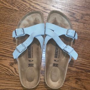 Birkenstock Women’s Size 38 (7) white slides